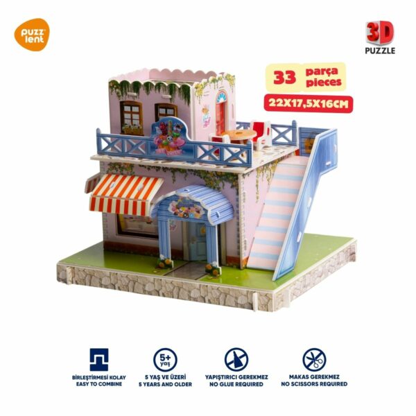 Ice Cream shop 3D puzzle - Görsel 3