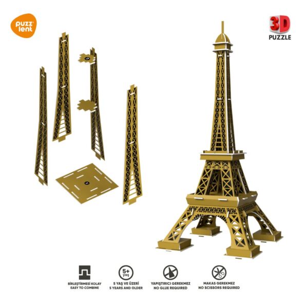 Eyfel Kulesi 3D Puzzle – Paris’in Simgesi Şimdi Evinizde! - Görsel 3
