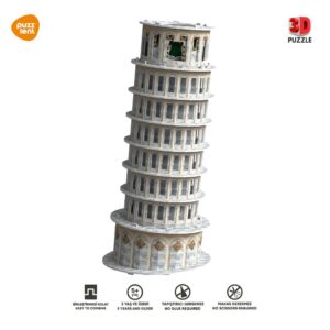 Pisa Kulesi 3D Puzzle – Dünyaca Ünlü Eğik Kuleyi Evinizde İnşa Edin!